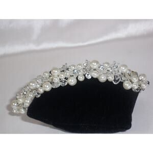 rhinestone bridal prom Quenceanera bridal decorative hair comb, hair piece tiara